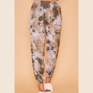 Charcoal/brown Baby French Terry Sweatpants